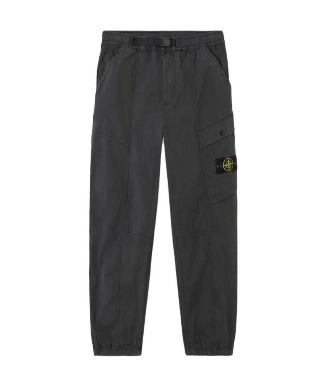 STONE ISLAND Серые брюки чинос, фото 1