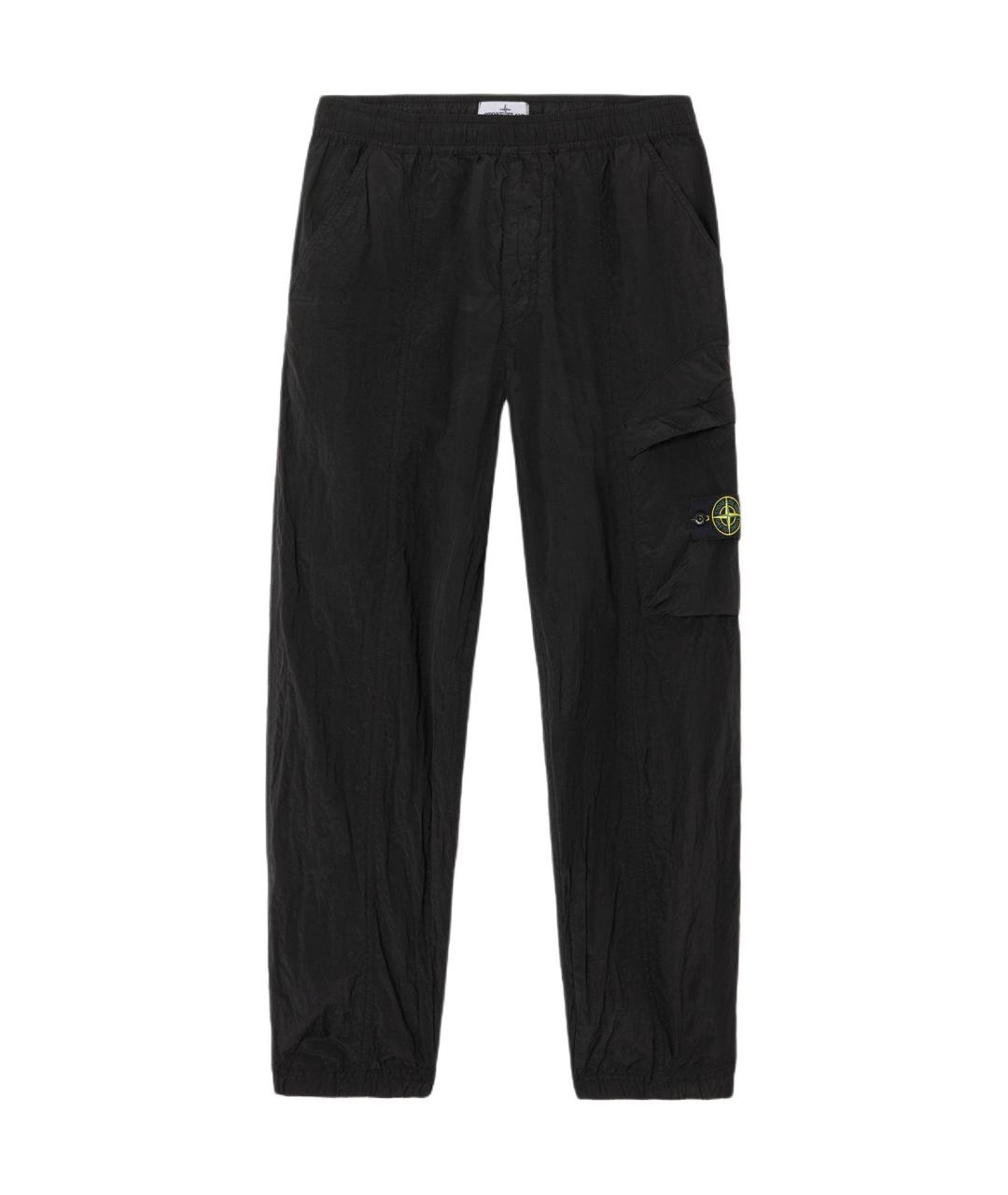 STONE ISLAND Черные брюки чинос, фото 1