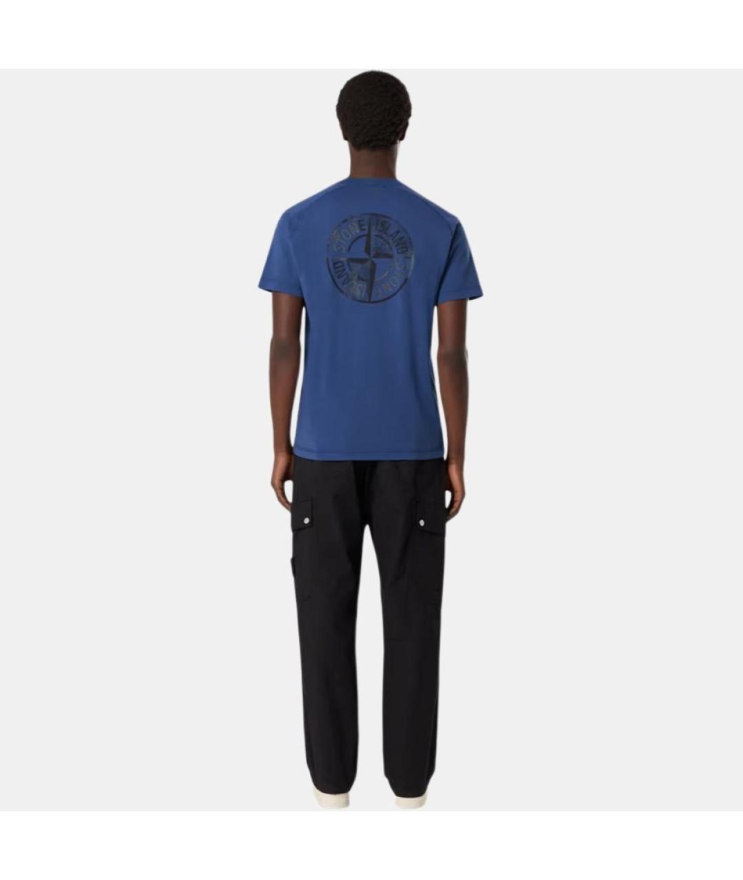 STONE ISLAND Черные брюки чинос, фото 3