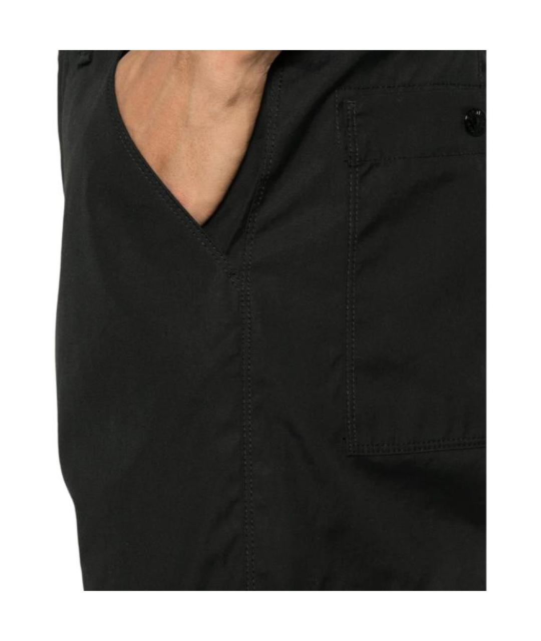 STONE ISLAND Черные повседневные брюки, фото 5