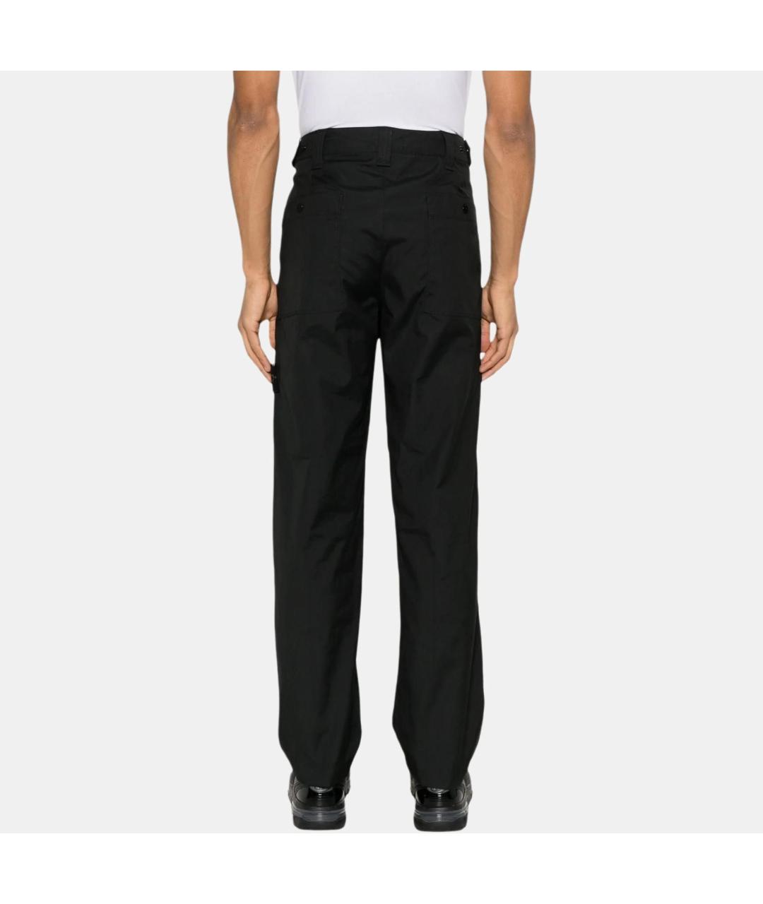 STONE ISLAND Черные повседневные брюки, фото 4