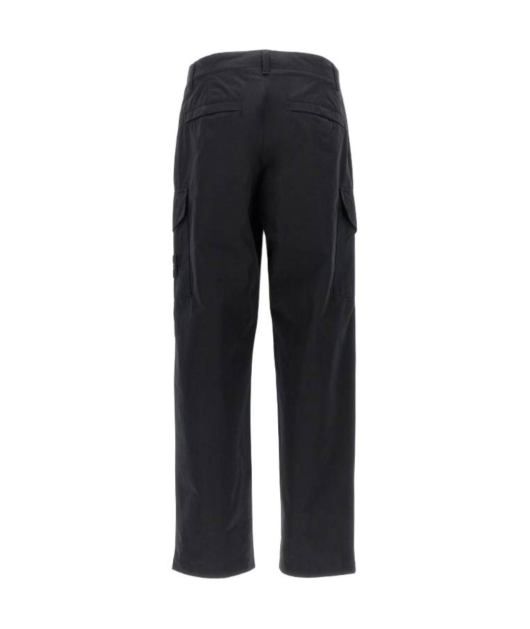 STONE ISLAND Черные брюки чинос, фото 2