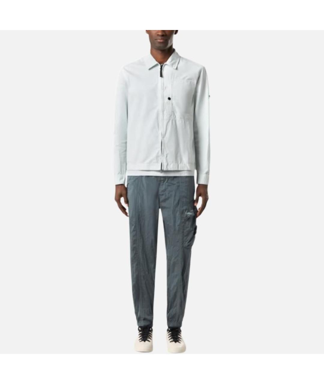 STONE ISLAND Синие повседневные брюки, фото 3