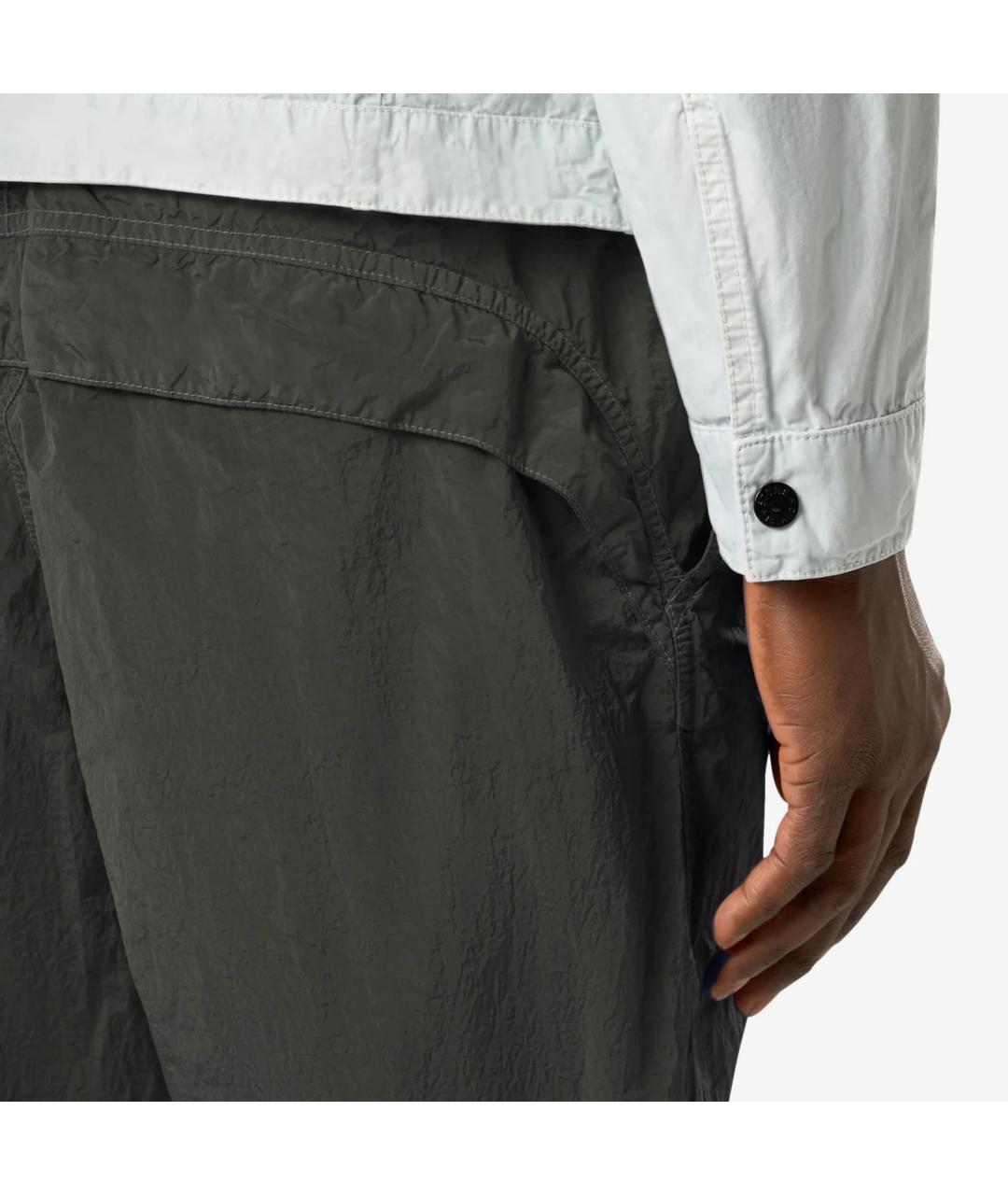 STONE ISLAND Зеленые брюки чинос, фото 4