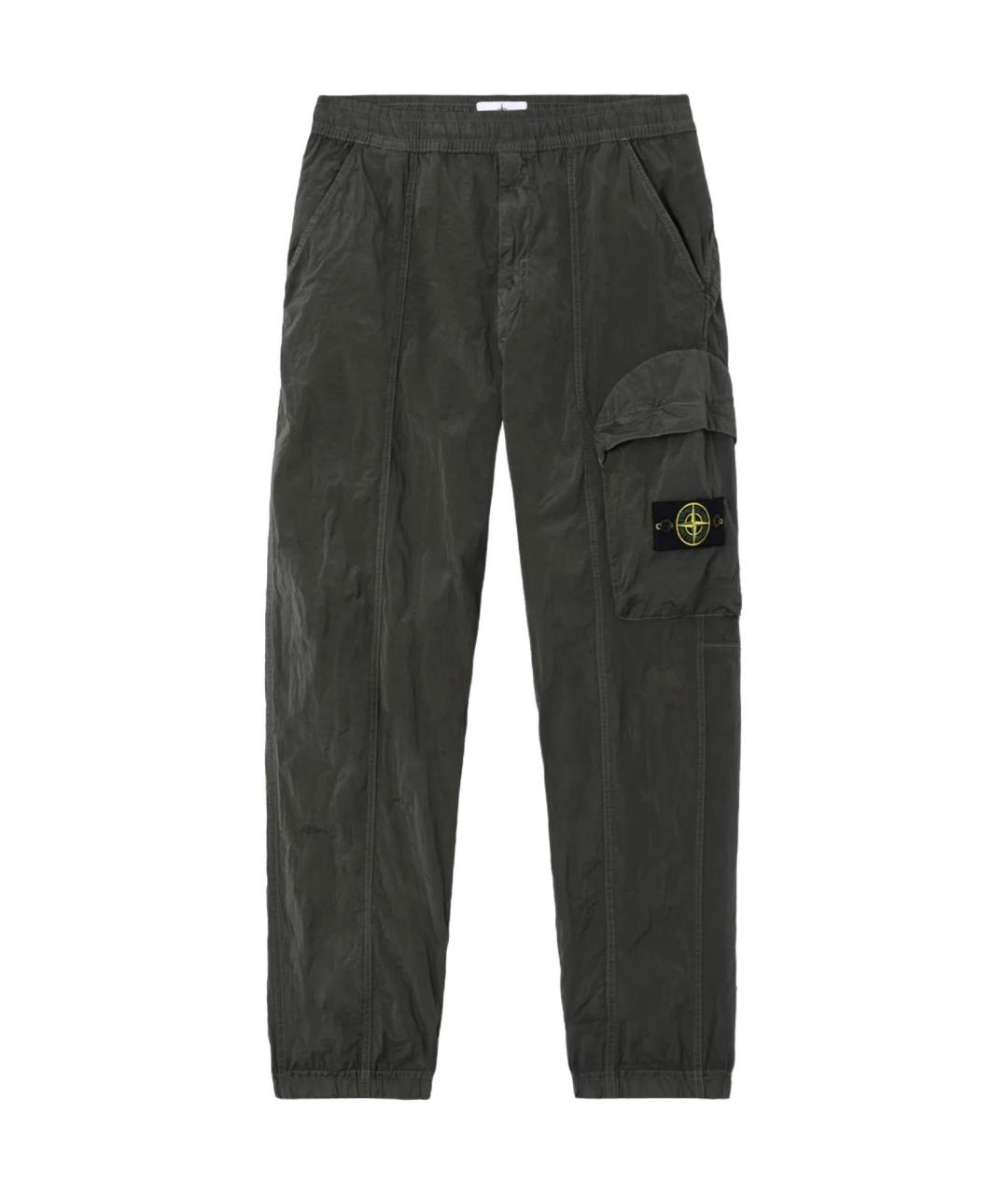 STONE ISLAND Зеленые брюки чинос, фото 1