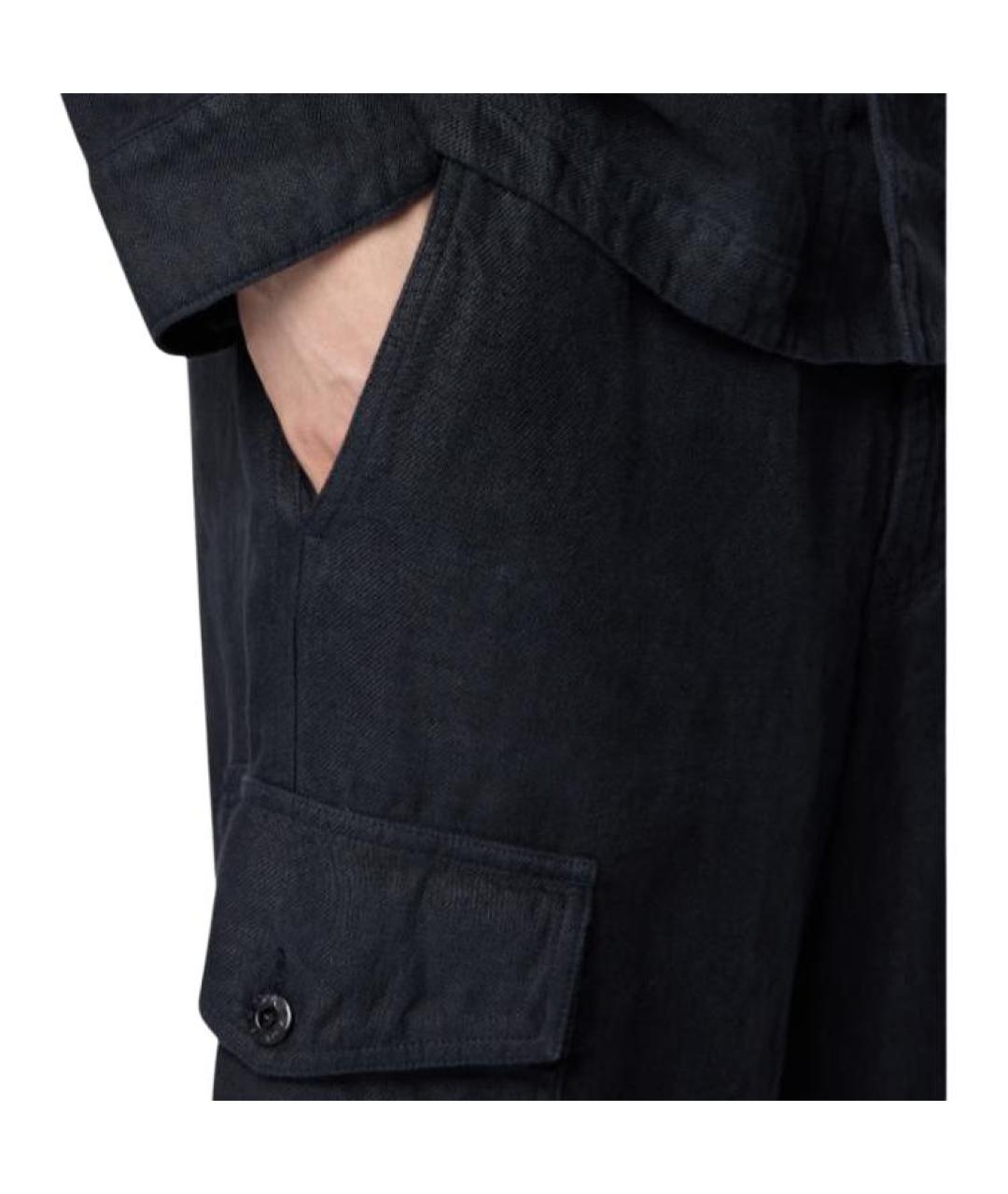 STONE ISLAND Темно-синие брюки чинос, фото 3