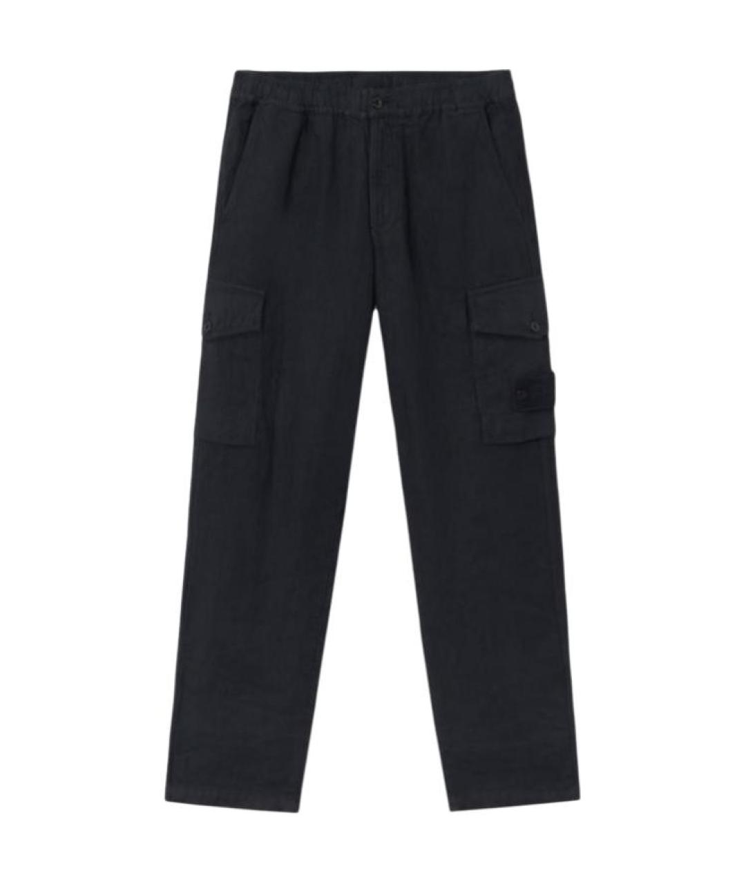 STONE ISLAND Темно-синие брюки чинос, фото 1