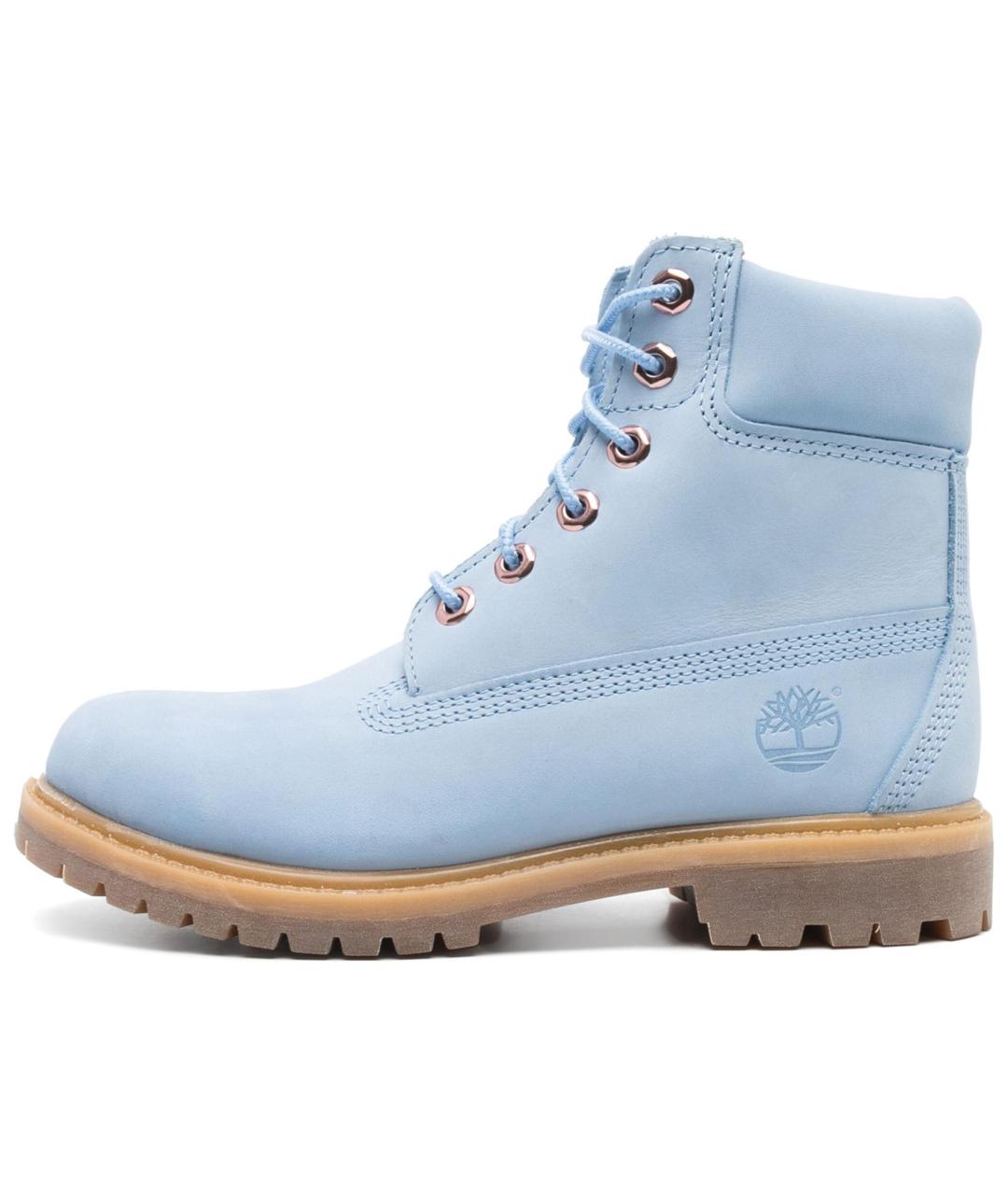 TIMBERLAND Голубые кожаные сапоги, фото 2