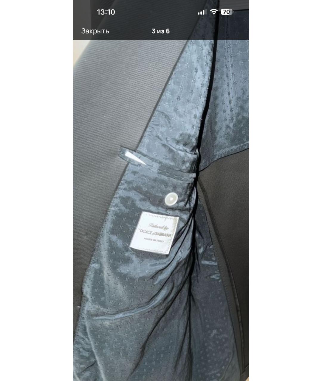 DOLCE&GABBANA Зеленый хлопковый пиджак, фото 3