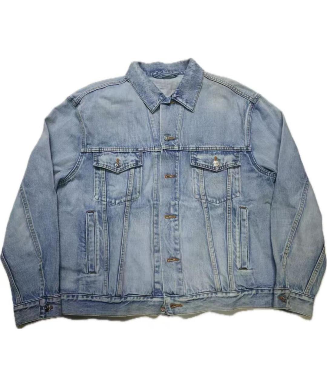 BALENCIAGA Синяя деним куртка, фото 1