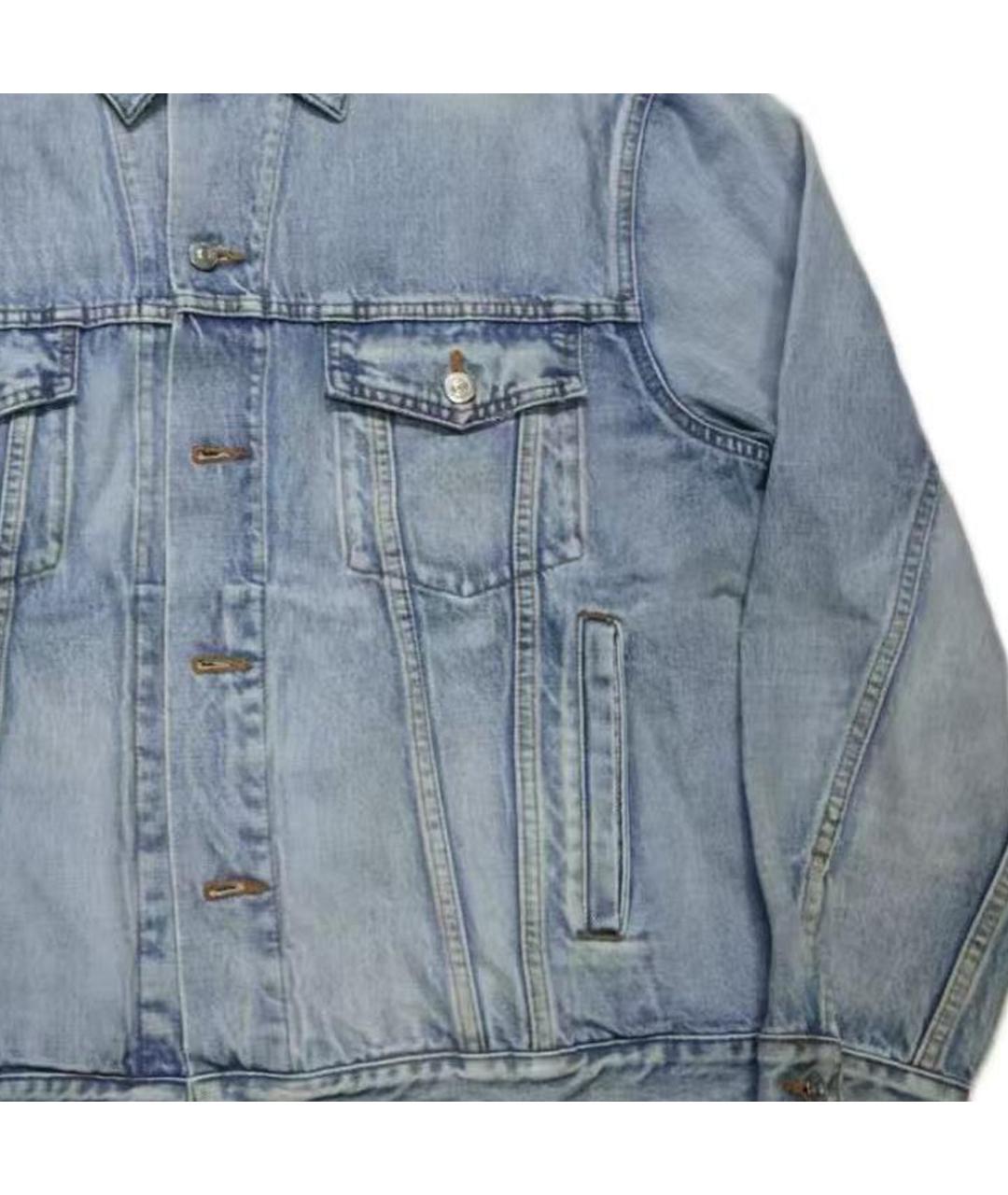BALENCIAGA Синяя деним куртка, фото 3