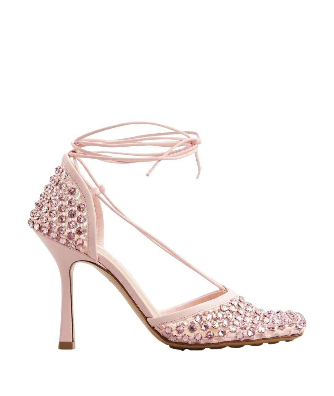 BOTTEGA VENETA Розовые босоножки, фото 1