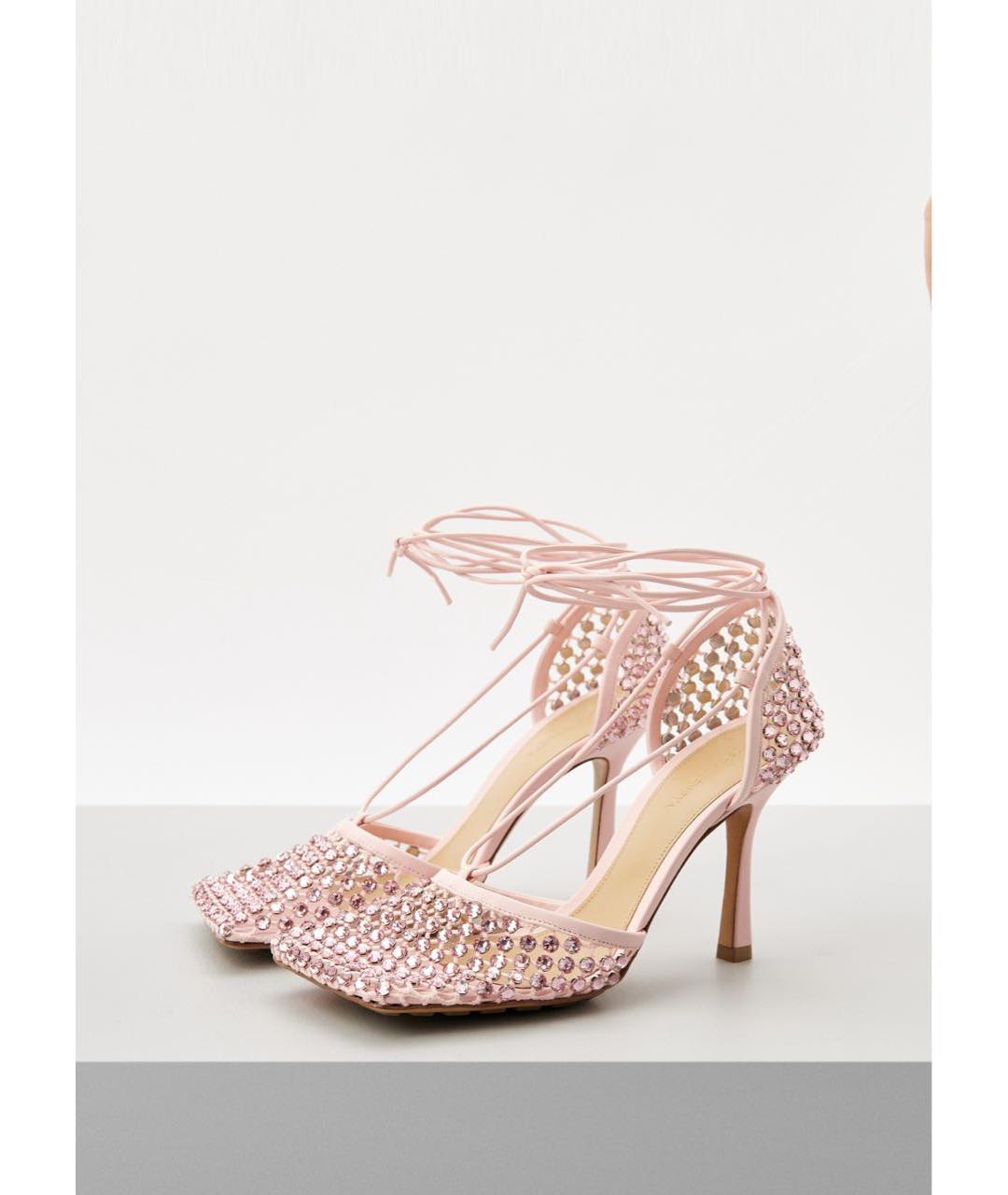 BOTTEGA VENETA Розовые босоножки, фото 3