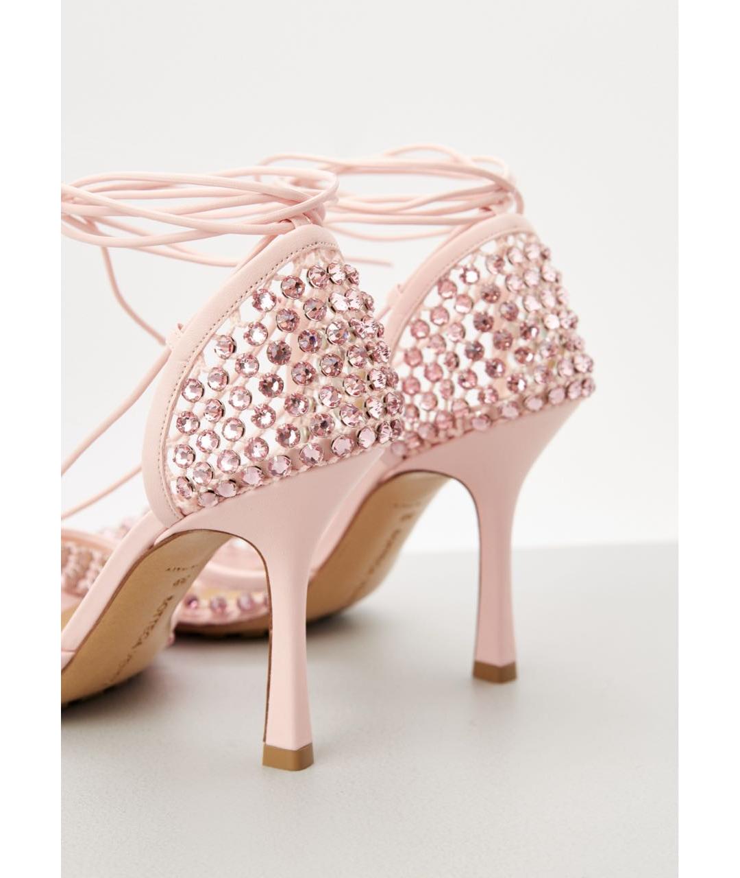 BOTTEGA VENETA Розовые босоножки, фото 4