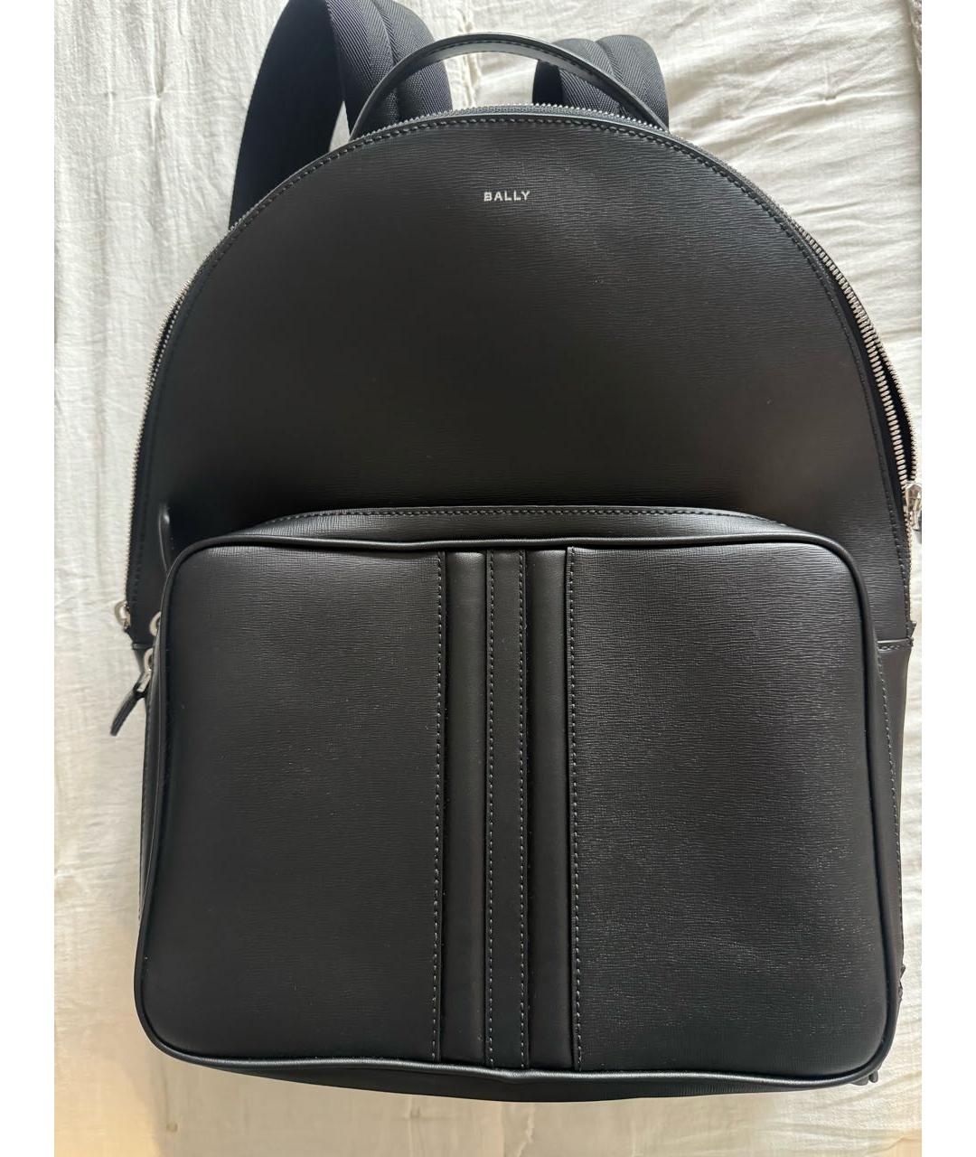 BALLY Черный кожаный рюкзак, фото 5