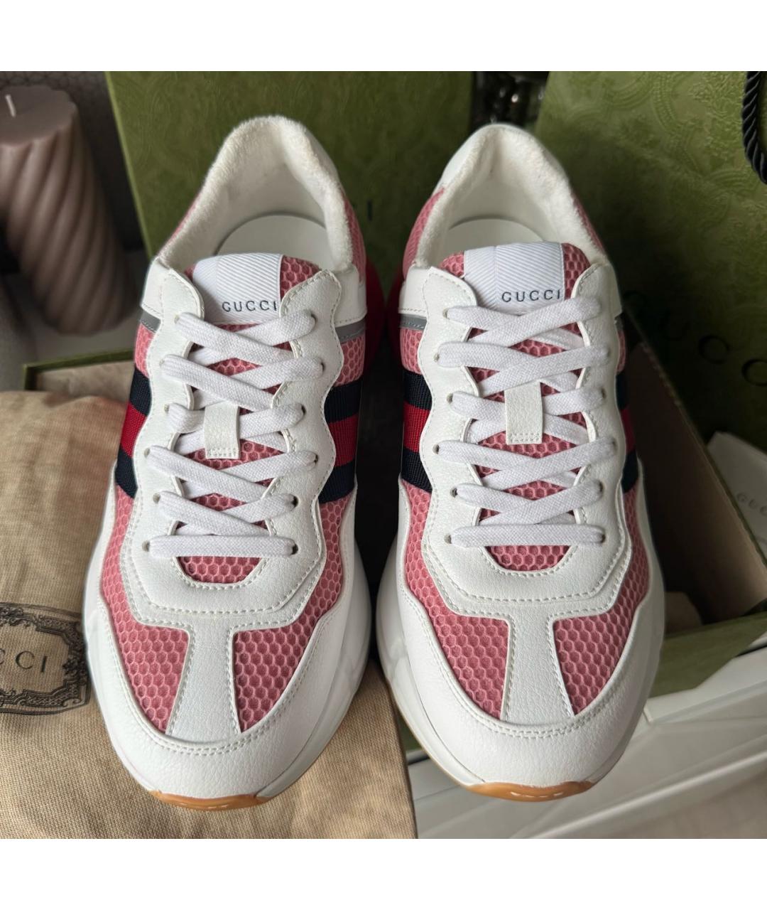 GUCCI Мульти текстильные кроссовки, фото 2