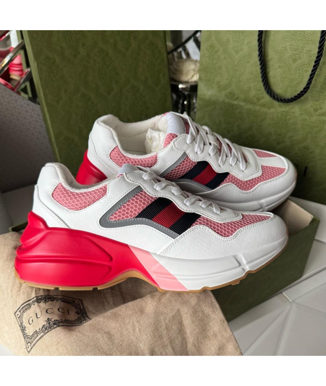 GUCCI Мульти текстильные кроссовки, фото 8