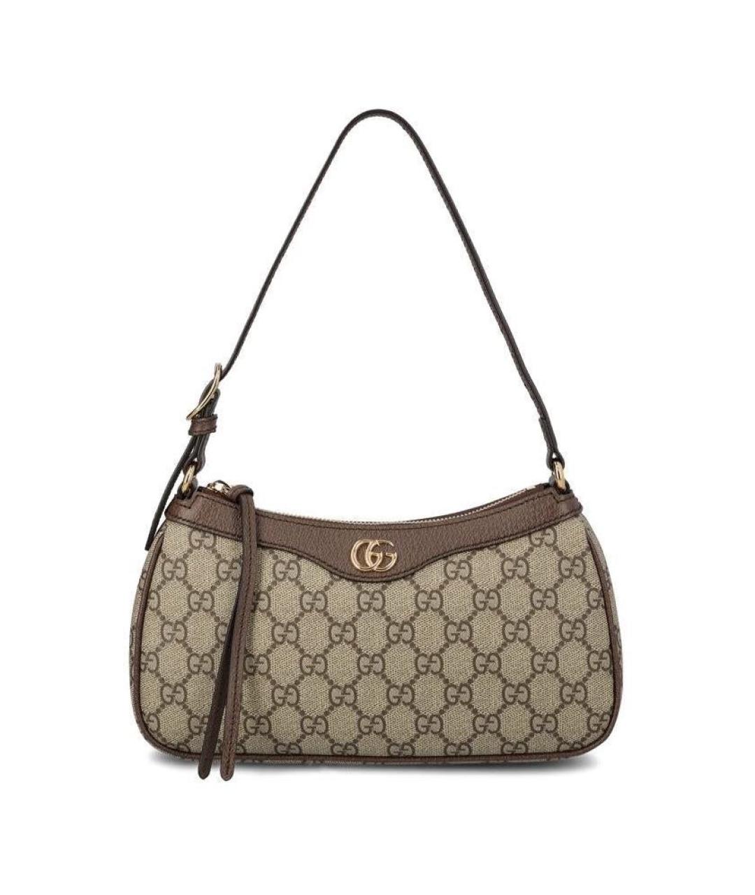 GUCCI Коричневая сумка с короткими ручками, фото 1