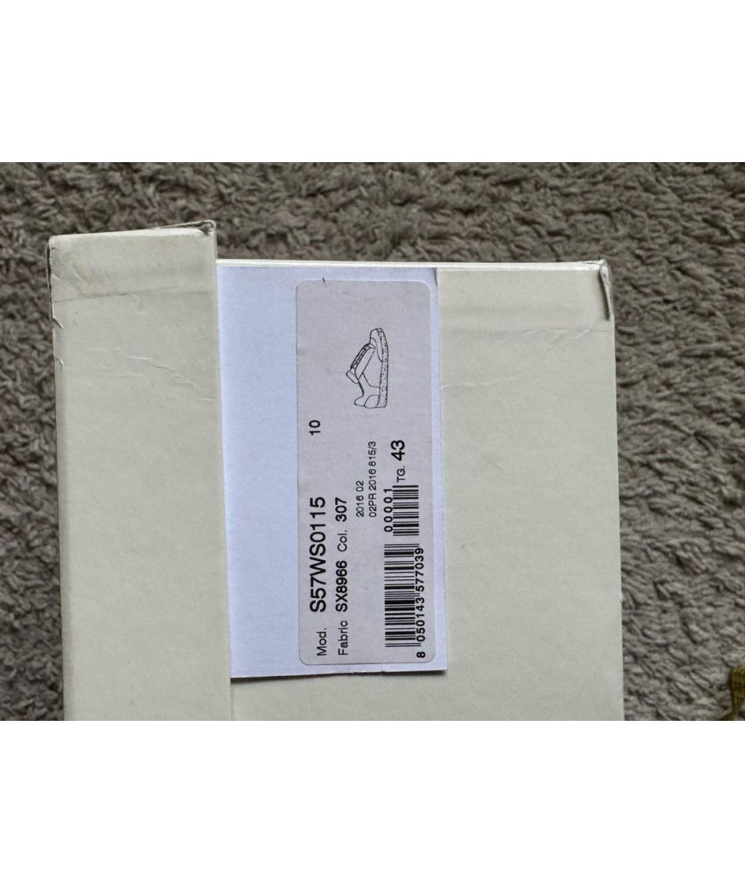 MAISON MARGIELA Красные кожаные низкие кроссовки / кеды, фото 7