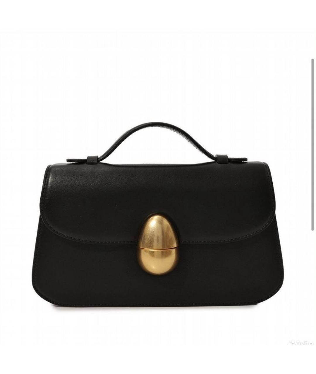 NEOUS Черная кожаная сумка через плечо, фото 4