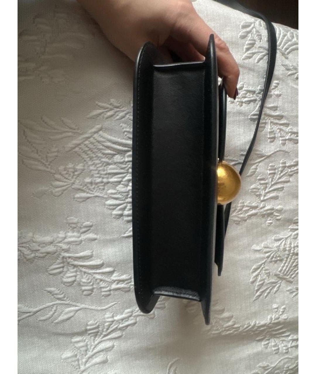 NEOUS Черная кожаная сумка через плечо, фото 3