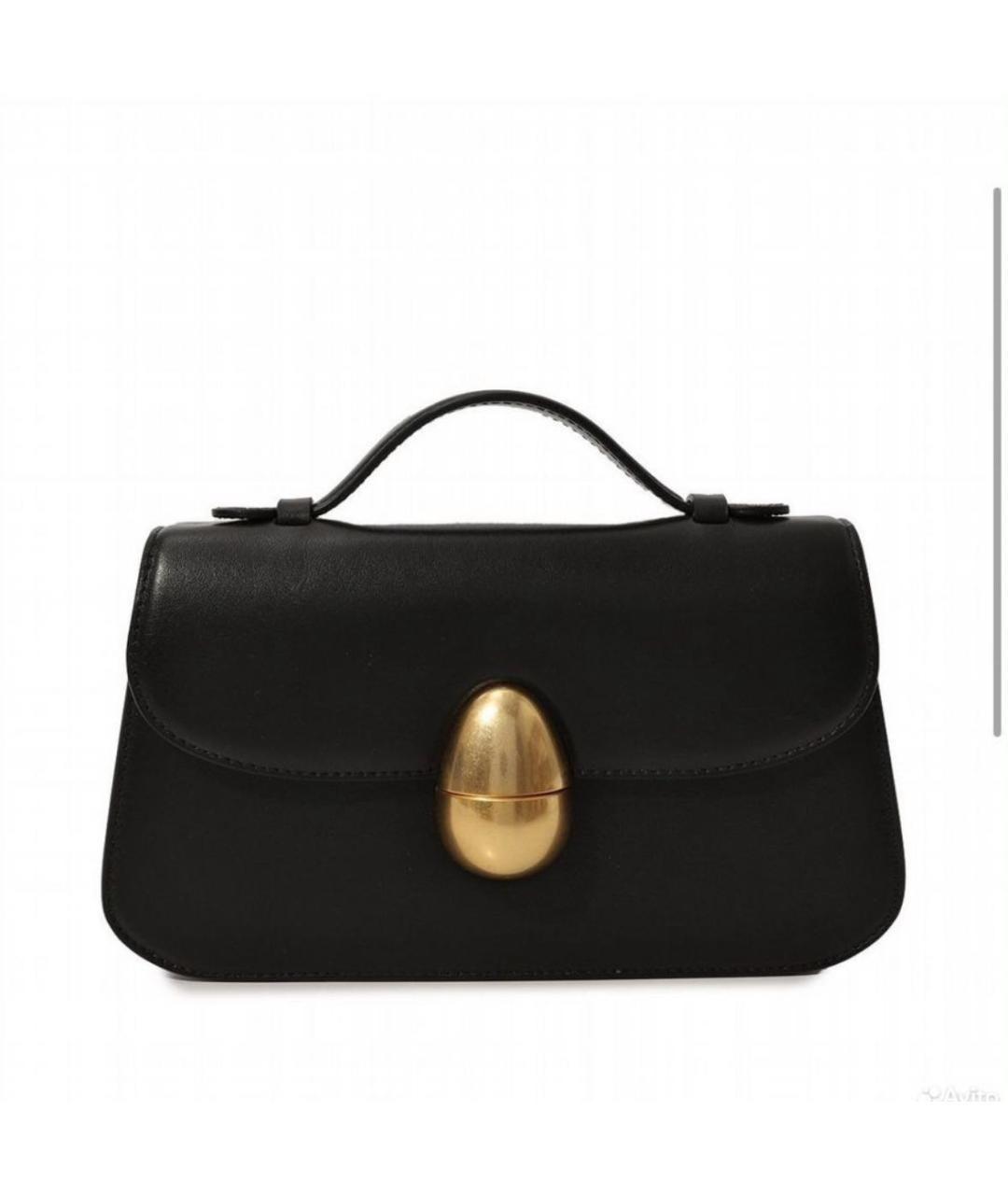 NEOUS Черная кожаная сумка через плечо, фото 1