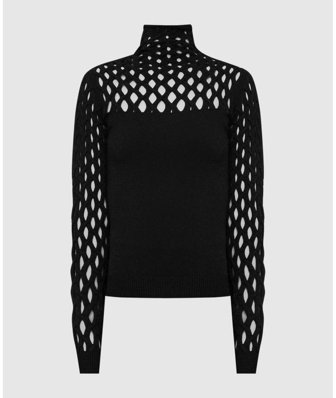 VALENTINO Черная вискозная водолазка, фото 5