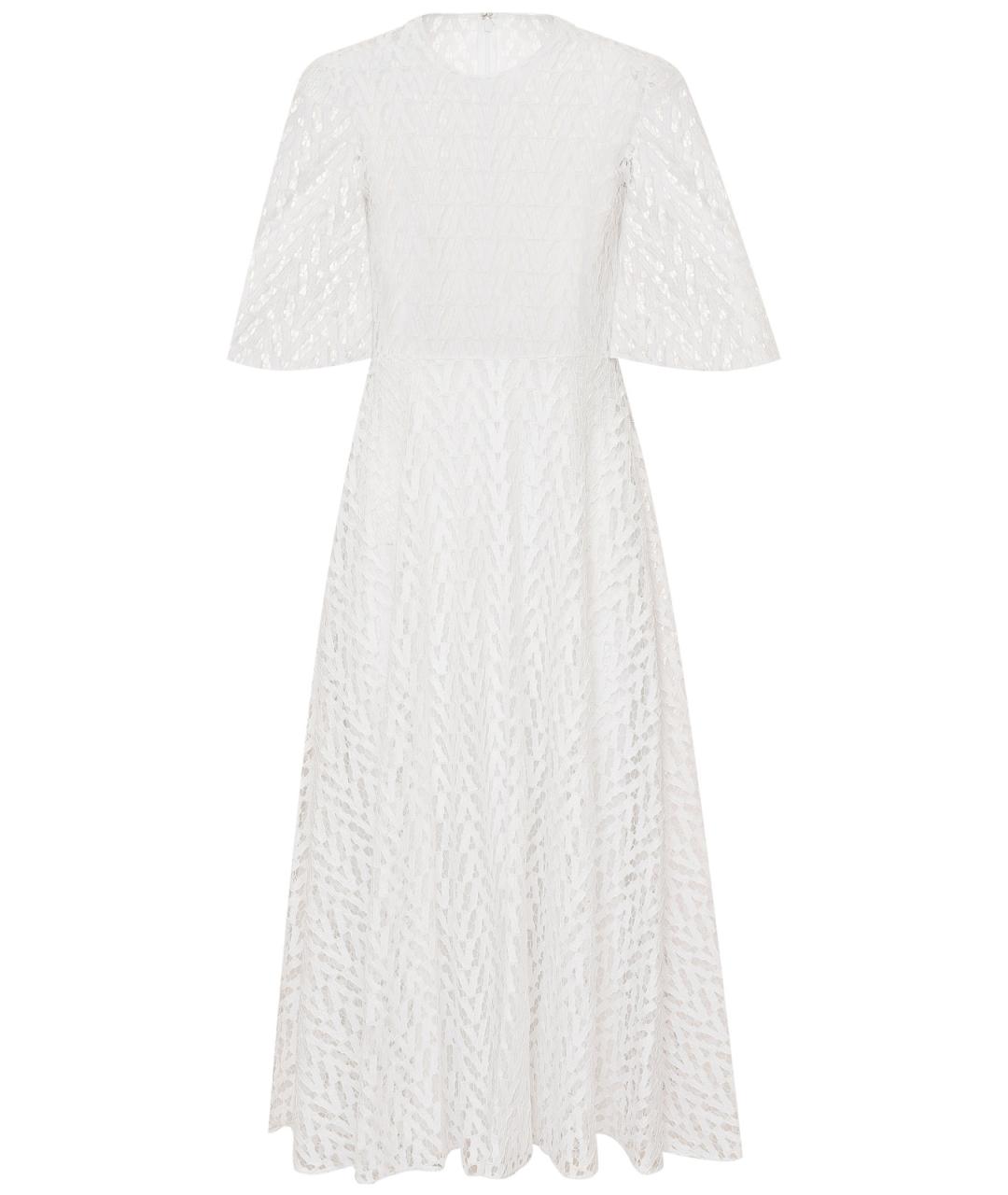 VALENTINO Белое хлопковое повседневное платье, фото 1