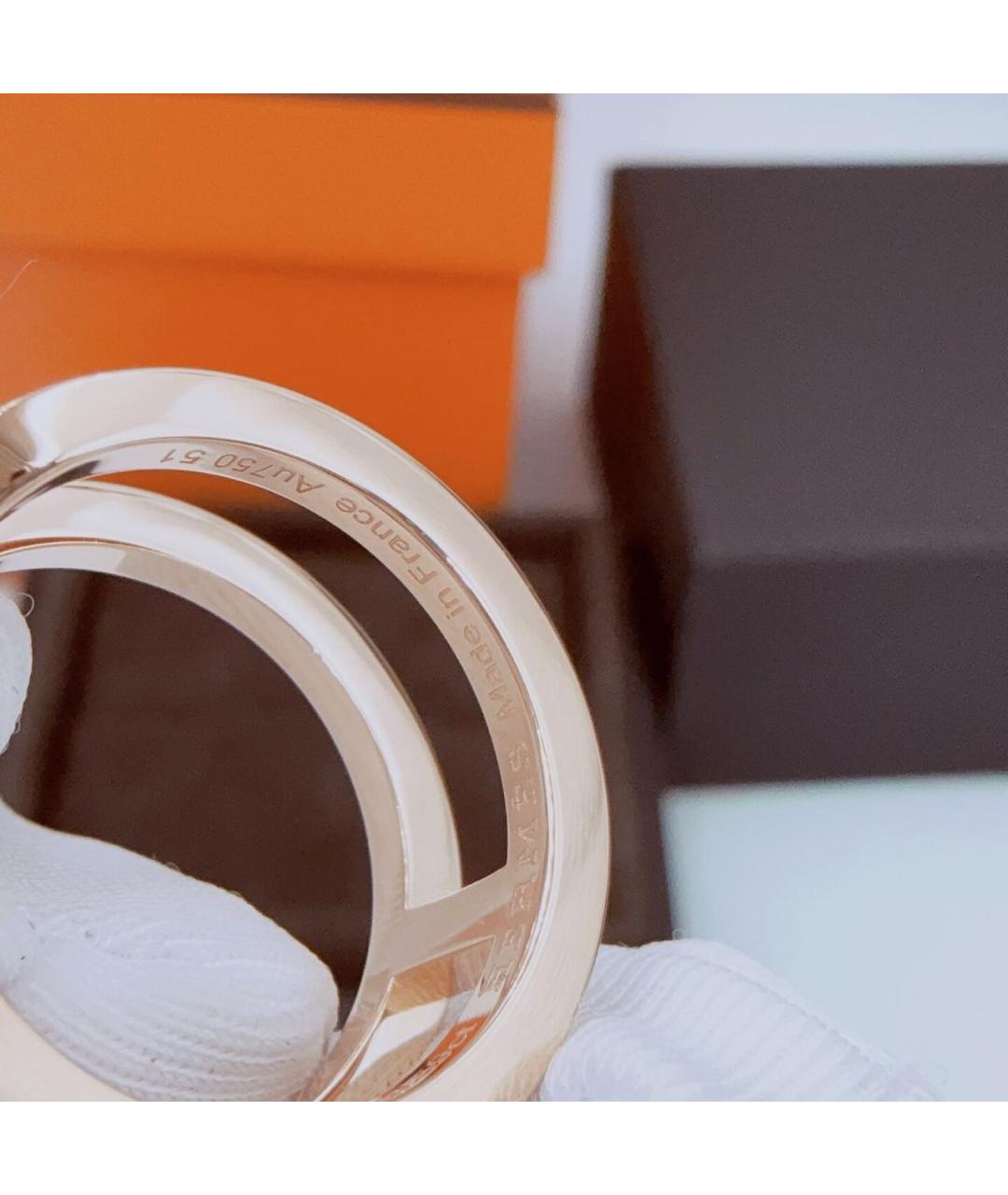 HERMES Розовое кольцо из розового золота, фото 7