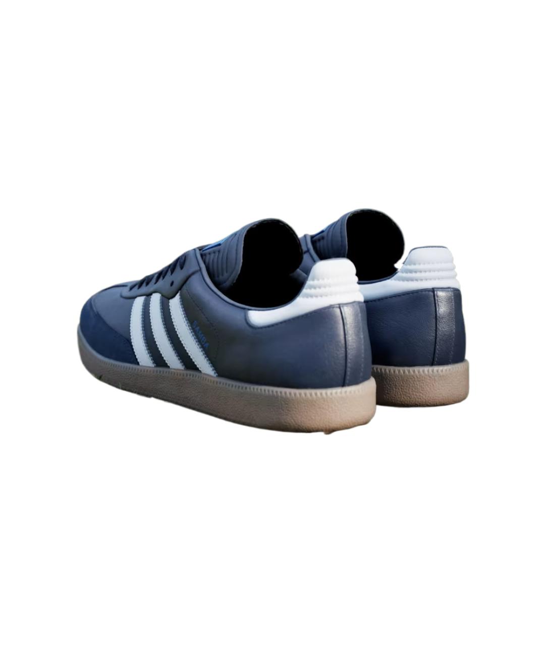 ADIDAS Синие кожаные кеды, фото 3
