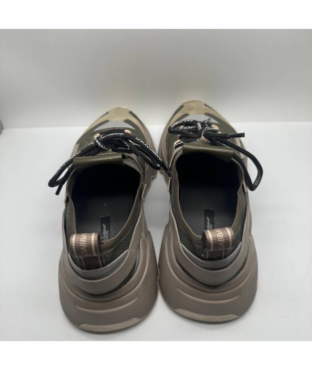 DOLCE&GABBANA Хаки низкие кроссовки / кеды, фото 5