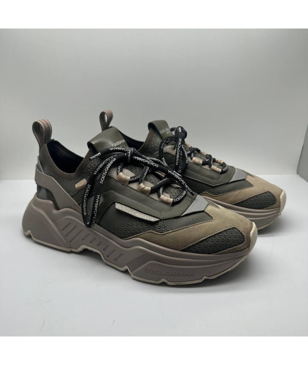 DOLCE&GABBANA Хаки низкие кроссовки / кеды, фото 6