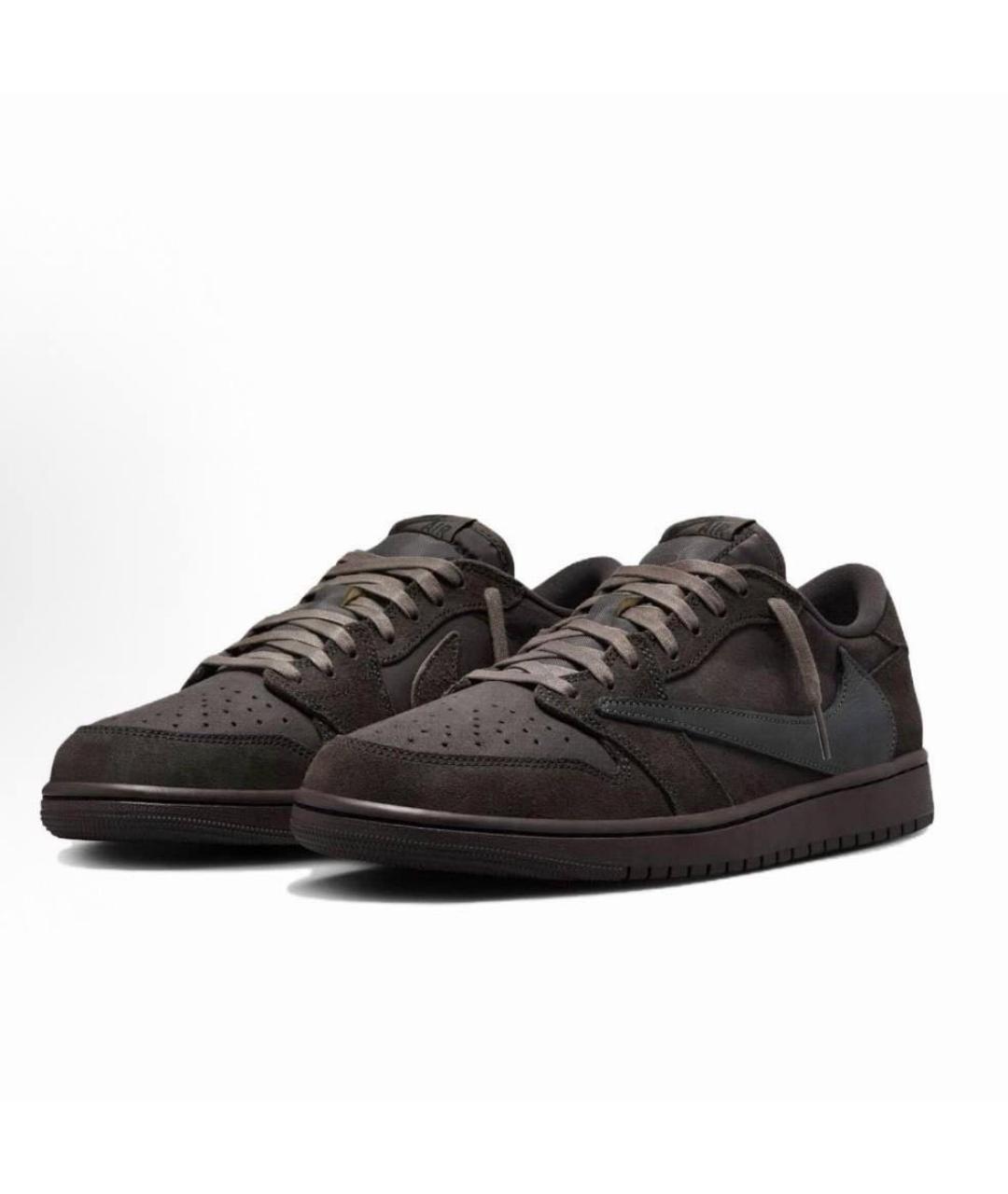 JORDAN Коричневые замшевые кроссовки, фото 3