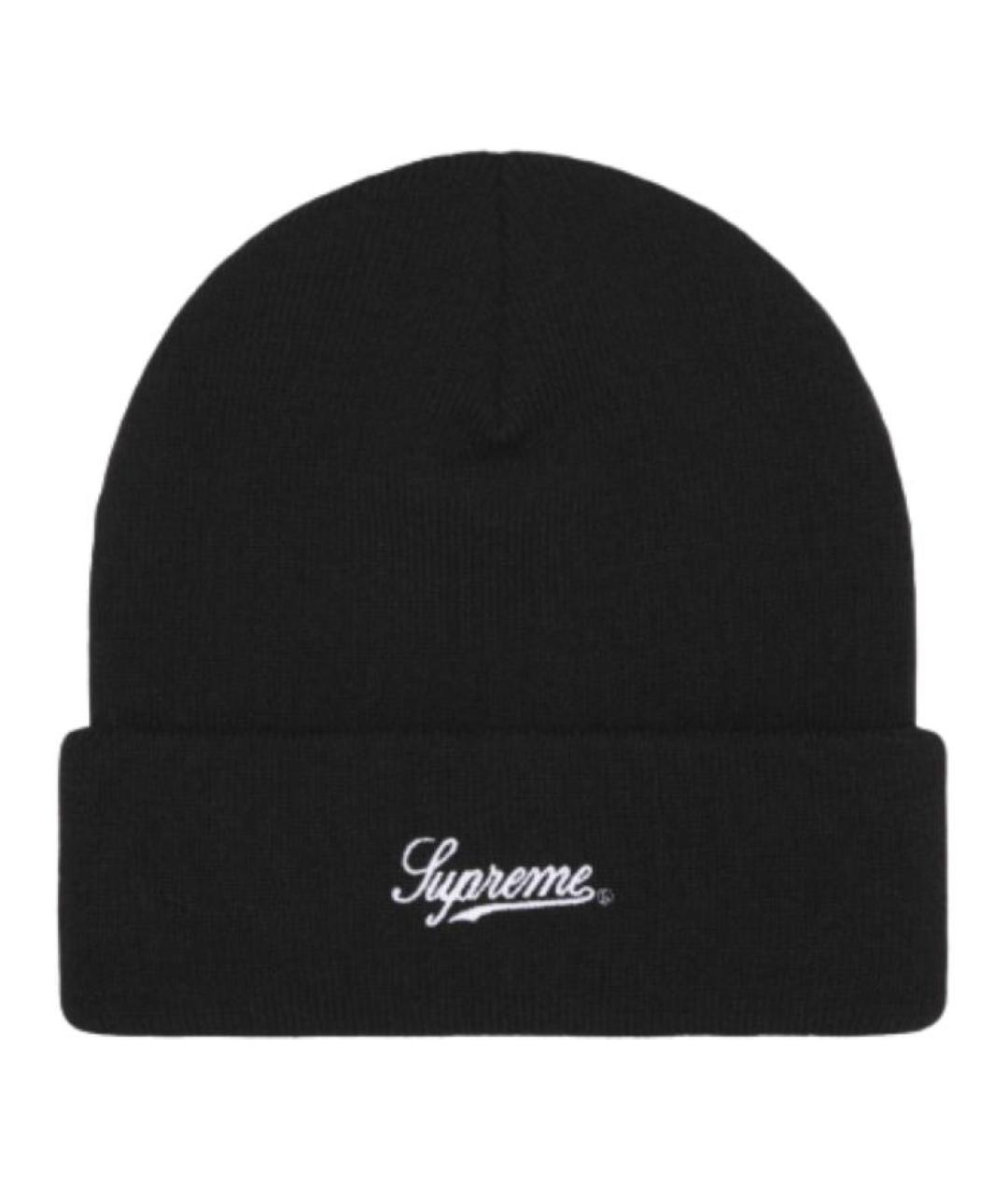 SUPREME Черная шапка, фото 2