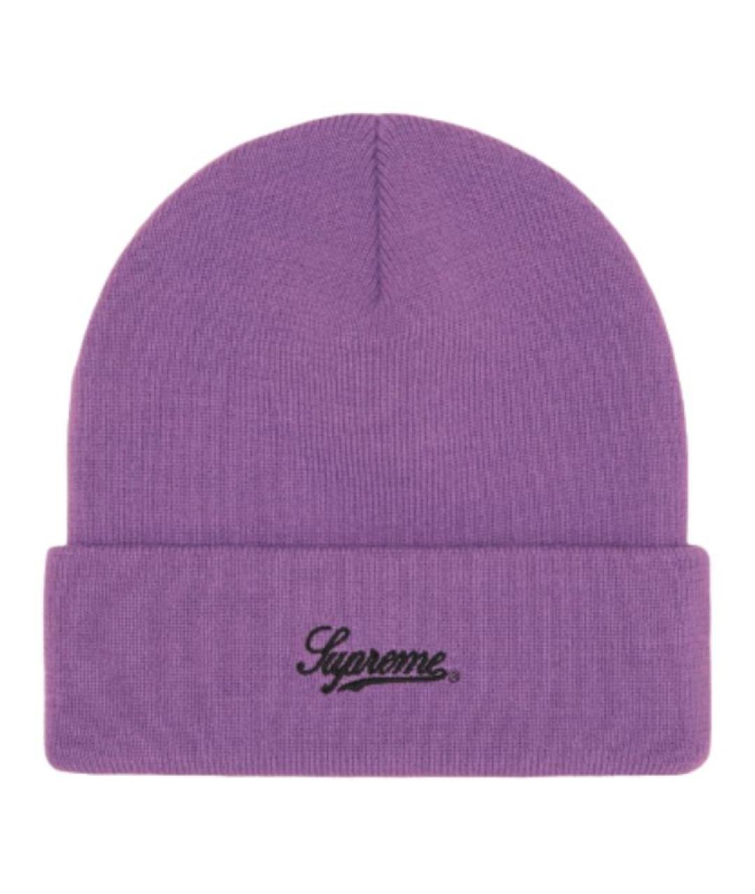 SUPREME Фиолетовая шерстяная шапка, фото 2