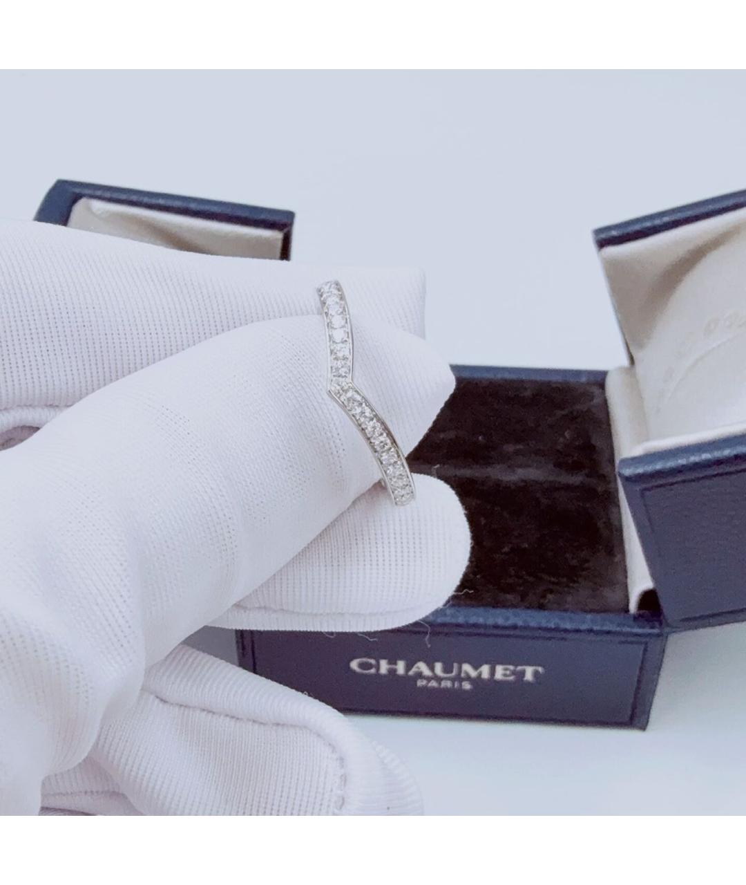 CHAUMET Белое платиновое кольцо, фото 5