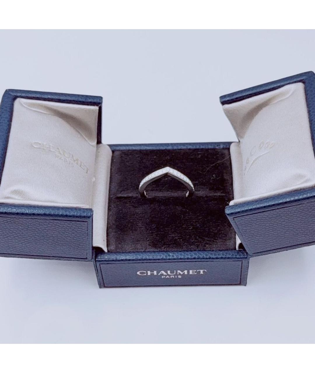 CHAUMET Белое платиновое кольцо, фото 6