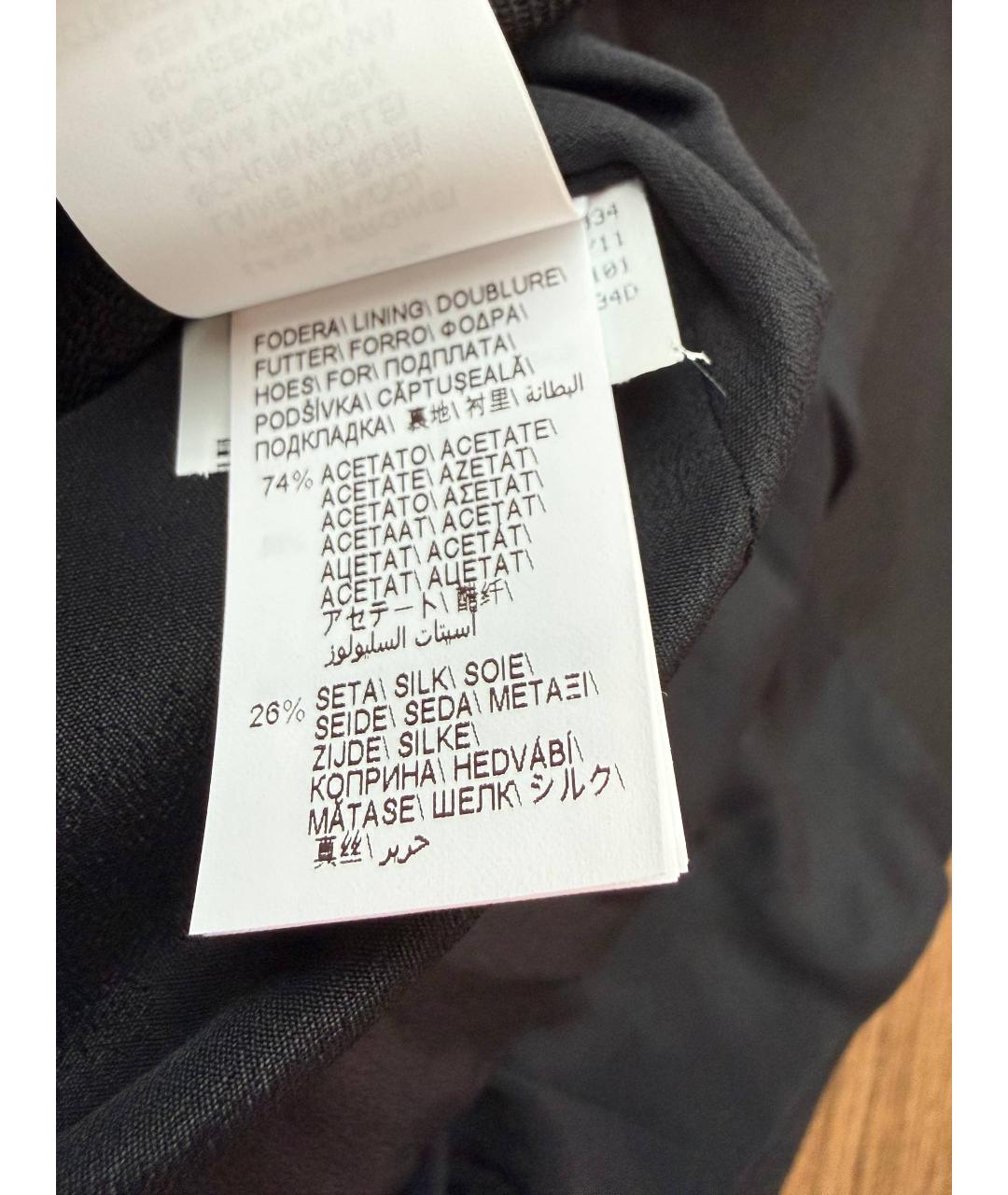 BRUNELLO CUCINELLI Черный шерстяной жакет/пиджак, фото 8