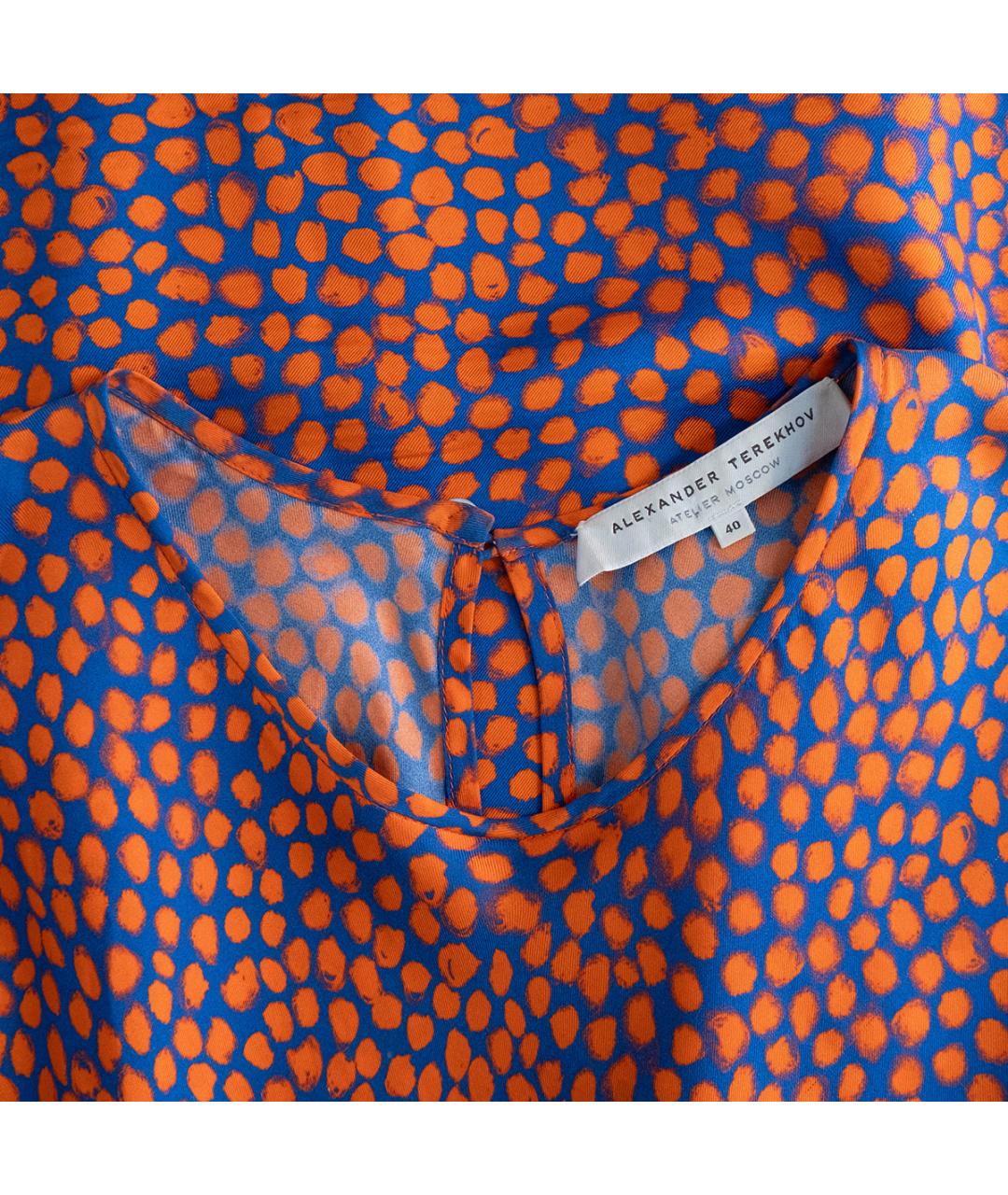 ALEXANDER TEREKHOV Мульти шелковое повседневное платье, фото 3