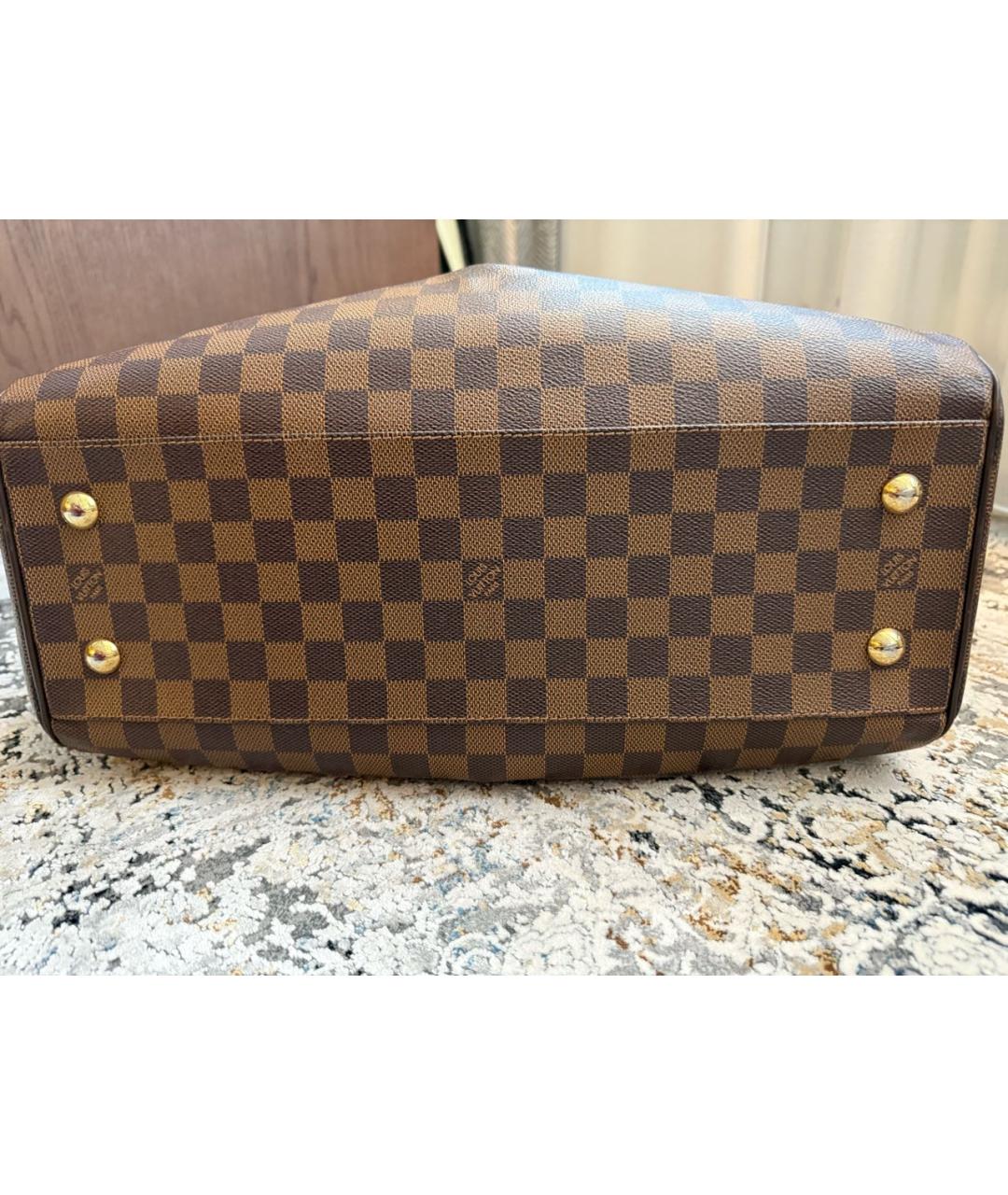 LOUIS VUITTON Коричневая сумка с короткими ручками, фото 3