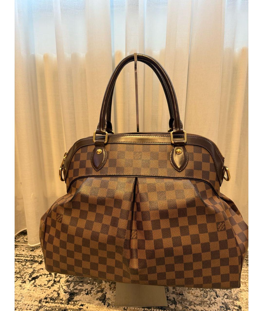 LOUIS VUITTON Коричневая сумка с короткими ручками, фото 9