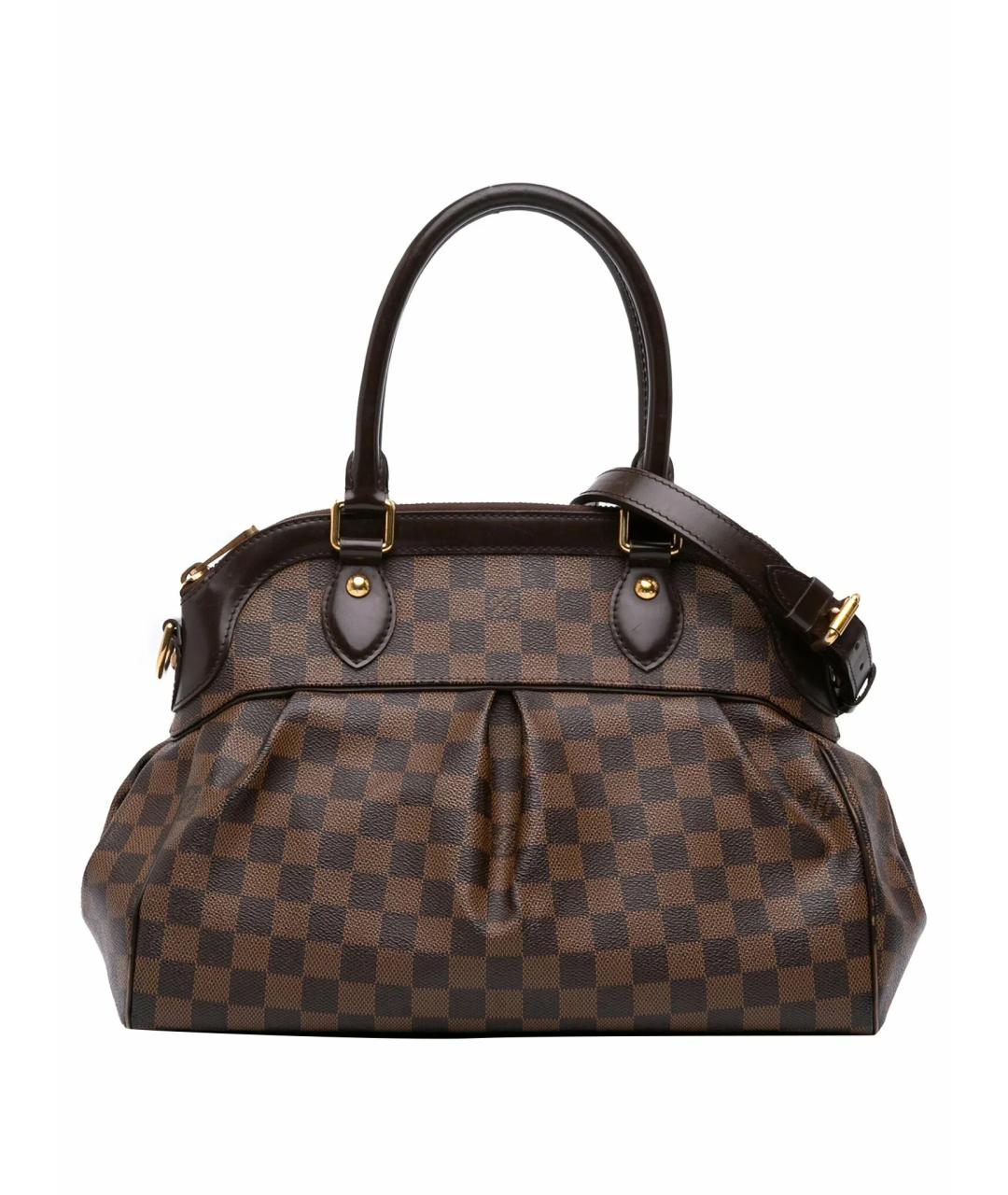 LOUIS VUITTON Коричневая сумка с короткими ручками, фото 1