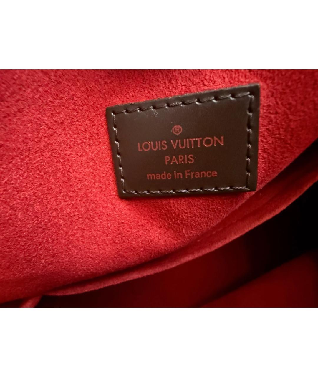 LOUIS VUITTON Коричневая сумка с короткими ручками, фото 5