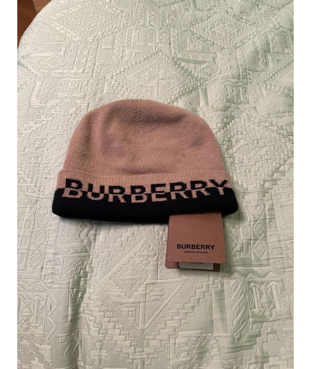 BURBERRY Бежевая кашемировая шапка, фото 3