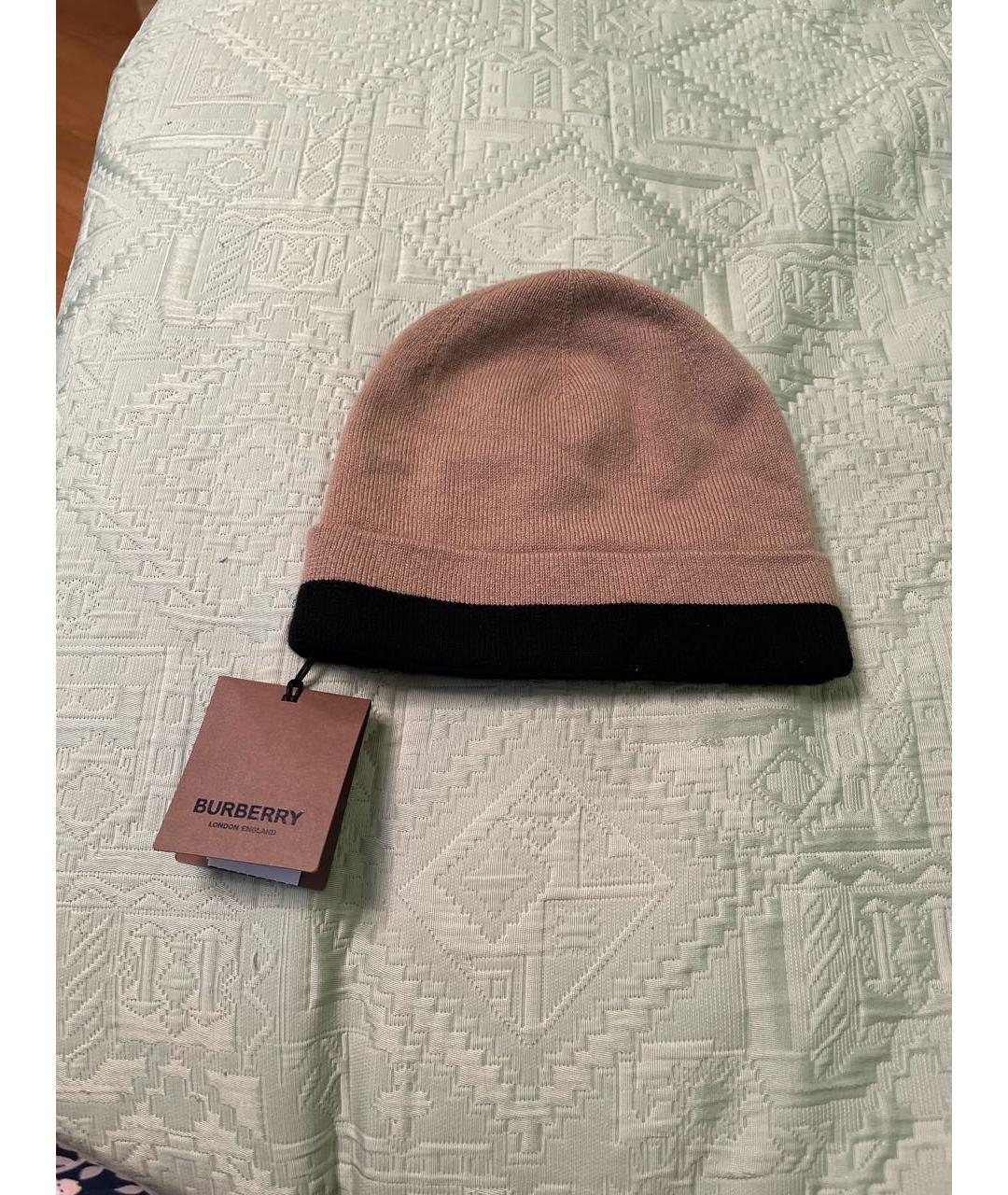 BURBERRY Бежевая кашемировая шапка, фото 2