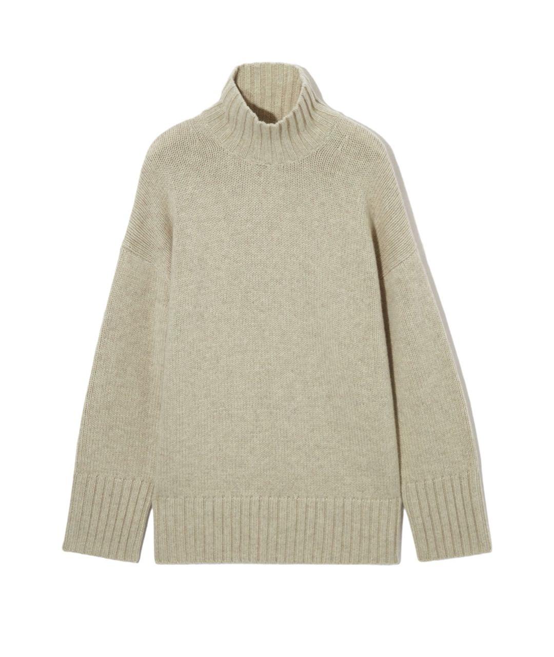 COS Бежевый кашемировый джемпер / свитер, фото 9