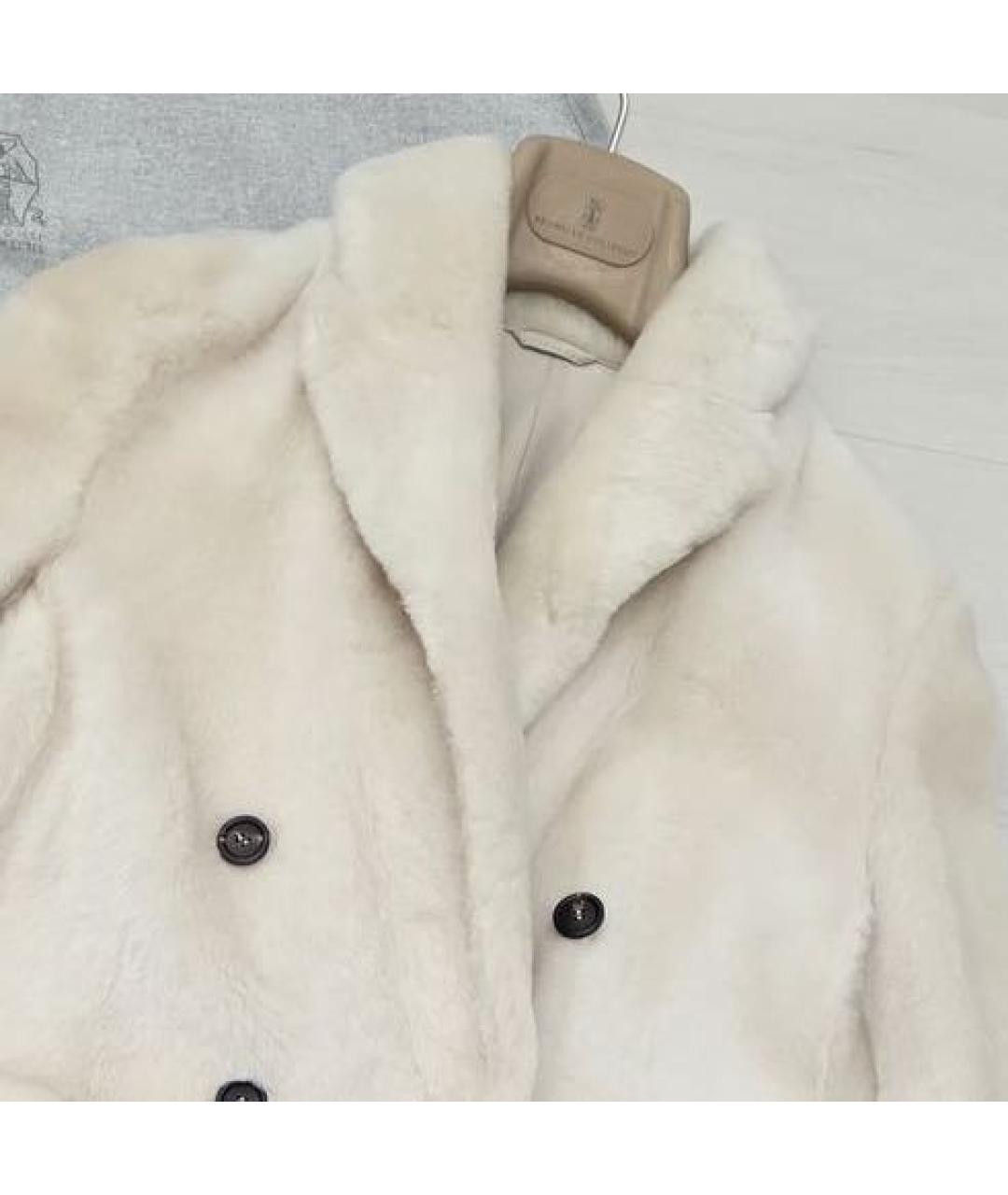 BRUNELLO CUCINELLI Белая шуба, фото 2