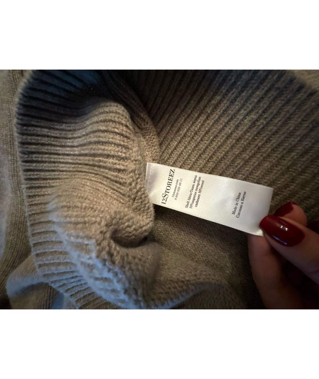 12 STOREEZ Антрацитовый кашемировый джемпер / свитер, фото 2