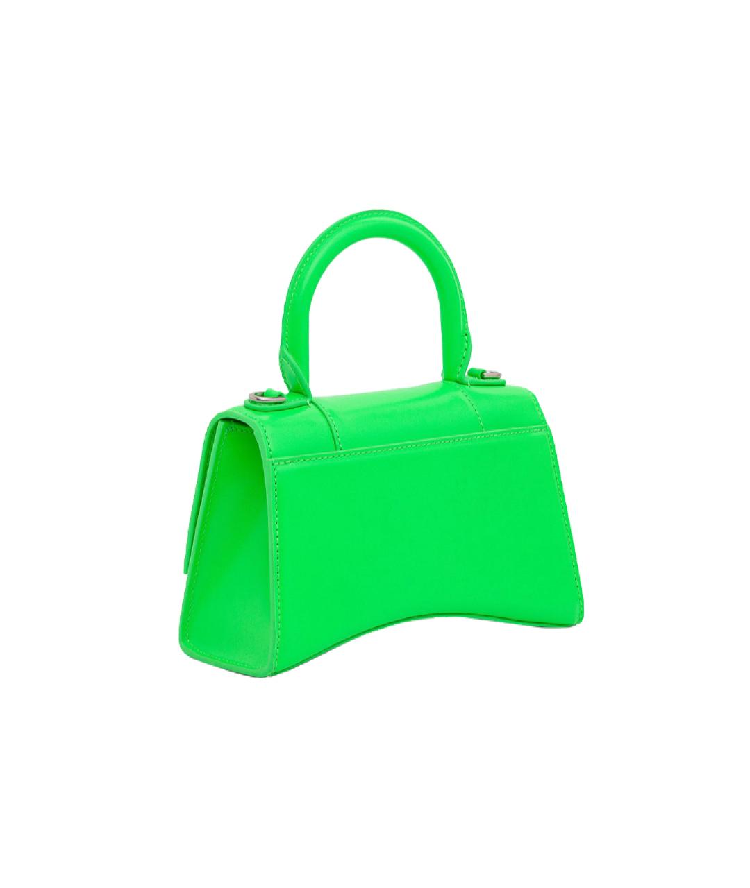 BALENCIAGA Зеленая кожаная сумка через плечо, фото 2