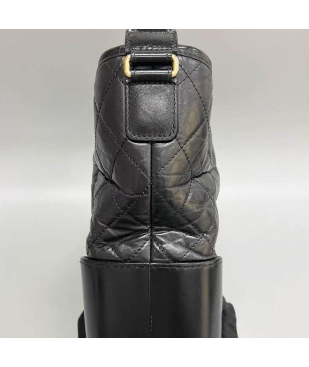 CHANEL Черная кожаная сумка через плечо, фото 3